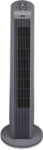 ZUVO 30" Oscillating 3 Speed Portable Tower Fan(Grey)