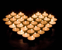 Load image into Gallery viewer, Zuvo [ 100 Pack] Tea Light Candles 8 Hour Burn Time White Unscented 3.8cm x 2.3cm 23g
