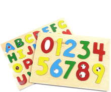 Load image into Gallery viewer, Zuvo Wooden Childrens Kids Learning Toys Pack ABC and Numbers
