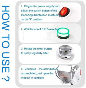 Zuvo Fogger Sanitiser Portable ULV Disinfecting Fogging Machine Capacity