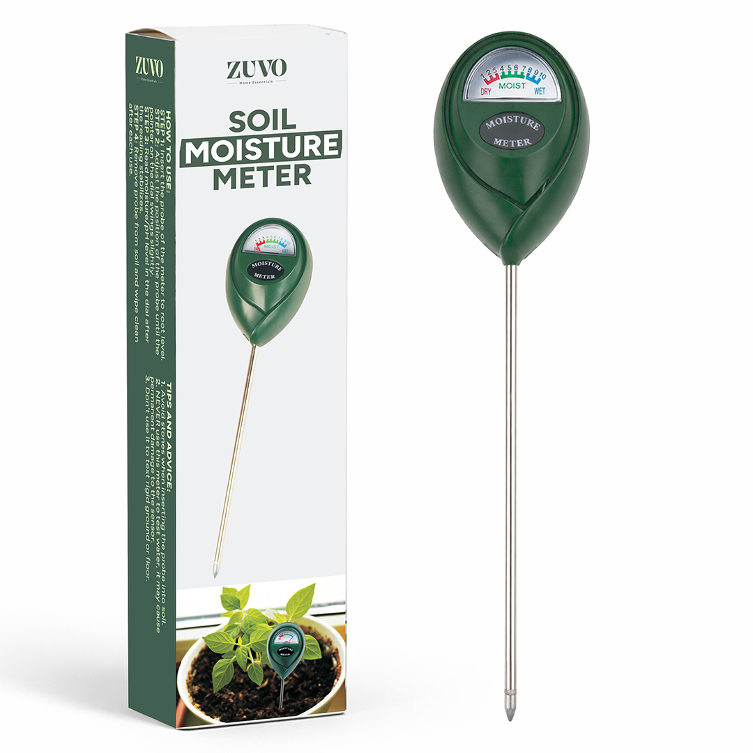 Zuvo Soil Moisture Meter for House Plants Garden Lawn and Pots