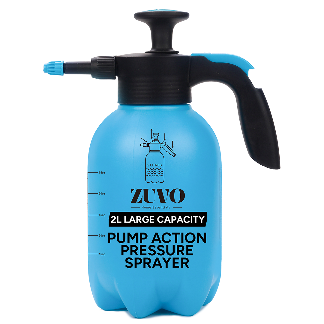 Zuvo 2L Pump Pressure Sprayer Bottle for Garden Plants Weed Killer and Cleaning
