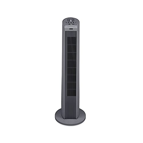 Zuvo Oscillating Tower Fan, 3 Speed Setting Bladeless Portable Fan with 120 Minutes Timer, Quiet Operation Space-Saving fan for Home Living room and office (30", White)