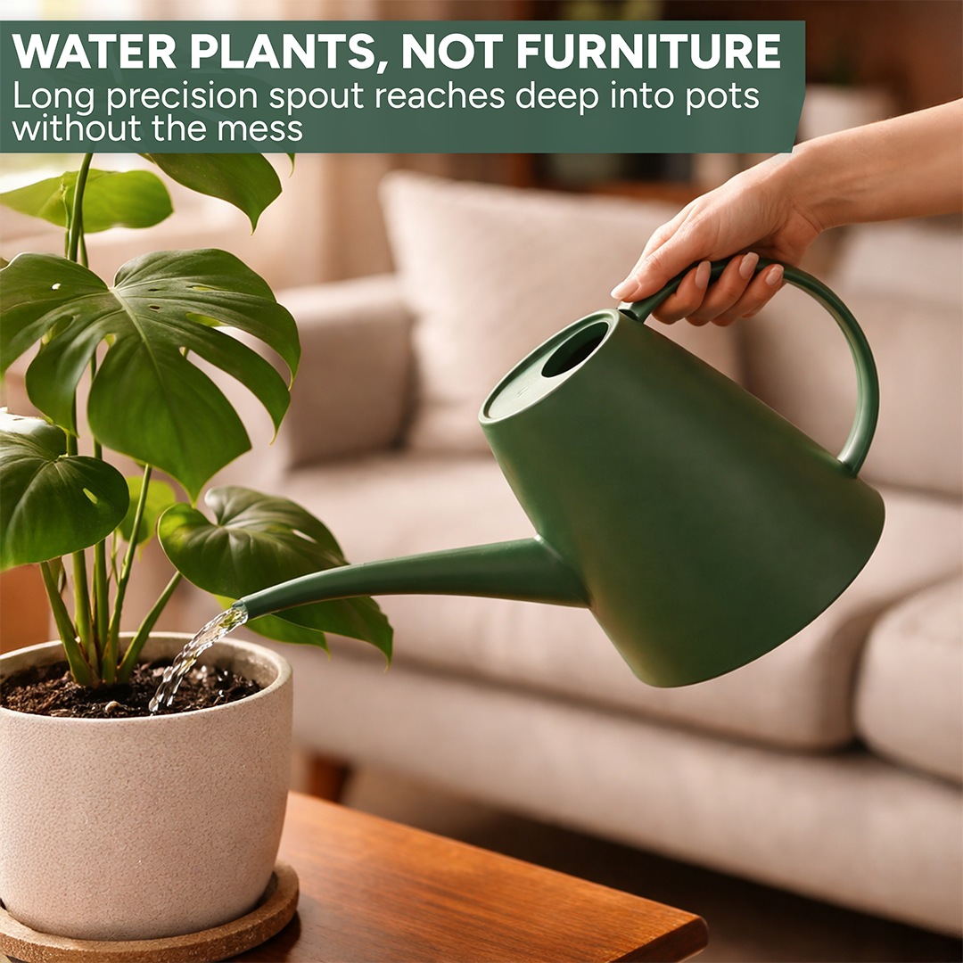 Zuvo Indoor Watering Can 1.8L Green Mini Watering Can for House Plants