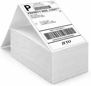 Zuvo 6x4 Thermal Shipping Labels | Direct Thermal Printer Labels 500 Pack | Self Adhesive Fanfold Paper