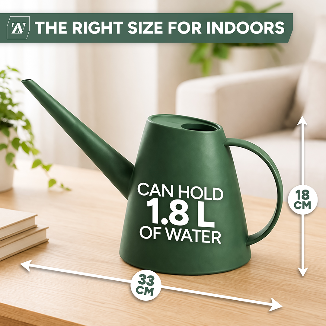 Zuvo Indoor Watering Can 1.8L Green Mini Watering Can for House Plants