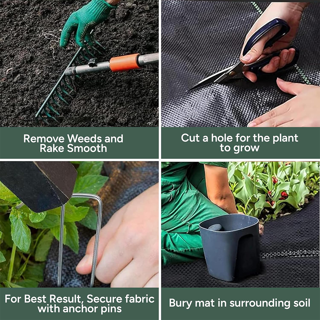 Zuvo Weed Membrane 2m x 20m Heavy Duty 110GSM UV Garden Landscape Fabric