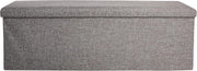 Zuvo Foldable Storage Ottoman Stool Chair Box Fabric Seat 300kg Capacity