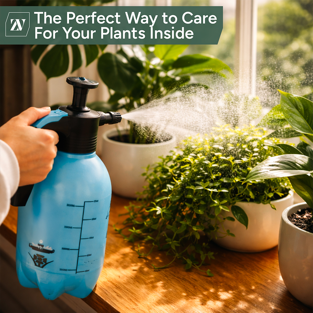 Zuvo 2L Pump Pressure Sprayer Bottle for Garden Plants Weed Killer and Cleaning
