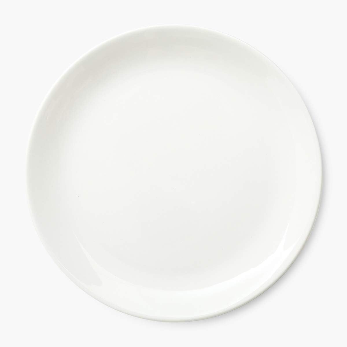 Zuvo White Porcelain Dinner Plates Set of 6 – 10.5 Inch Microwave Safe Coupe