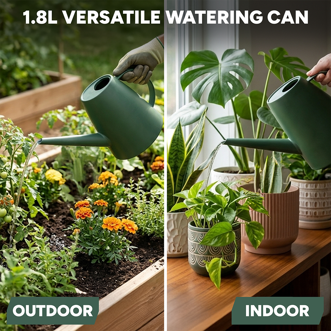 Zuvo Indoor Watering Can 1.8L Green Mini Watering Can for House Plants
