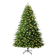 Pre Lit 6ft Christmas Tree with 200 LED Lights 1000 Tips Fiber Optic