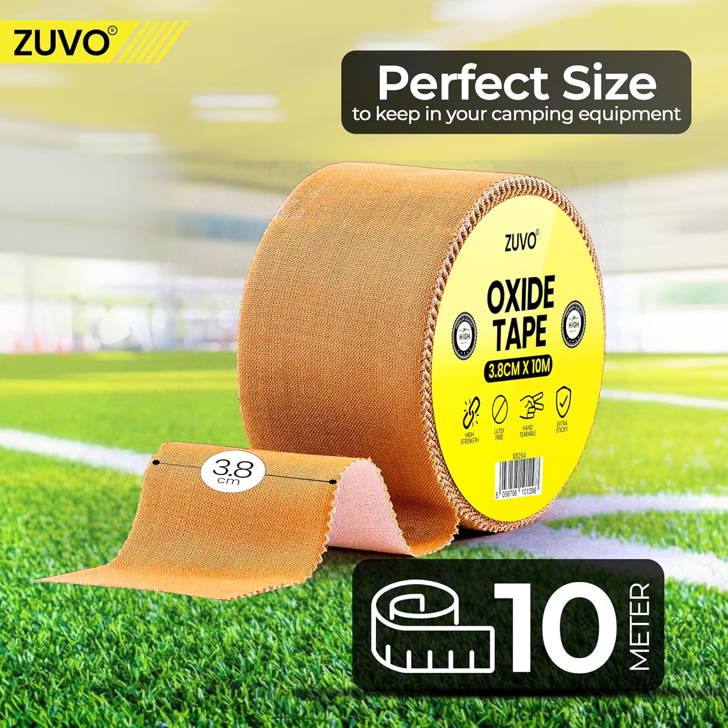Zuvo Heavy Duty Zinc Oxide Sports Tape – Durable Athletic Support for Injury Prevention & Therapy