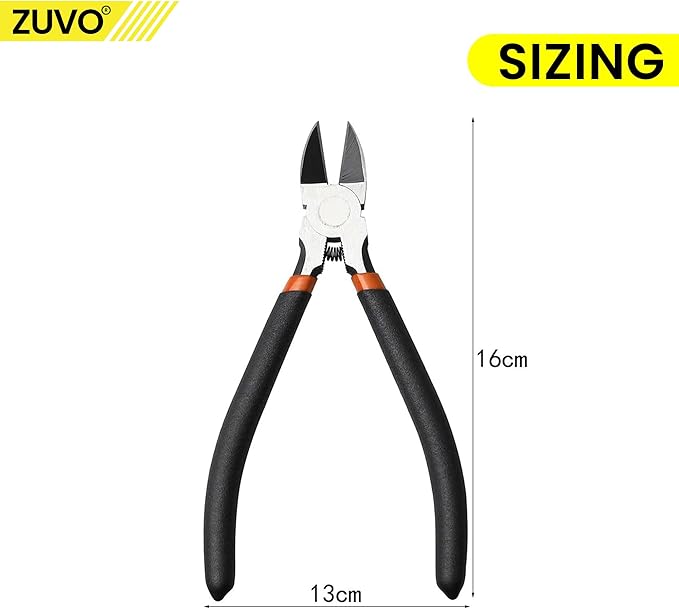 Zuvo Heavy Duty Wire Cutter 6 Inch Precision Side Cutter for DIY & Craft