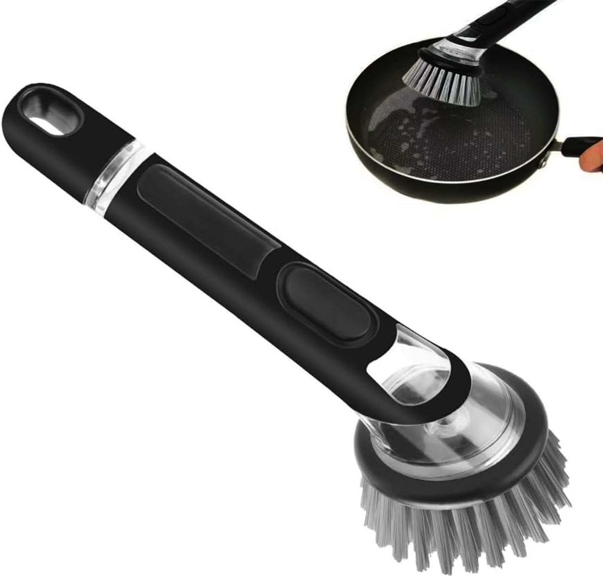 Zuvo Soap Dispensing Scrubbing Brush Durable Kitchen Dish Cleaning Tool
