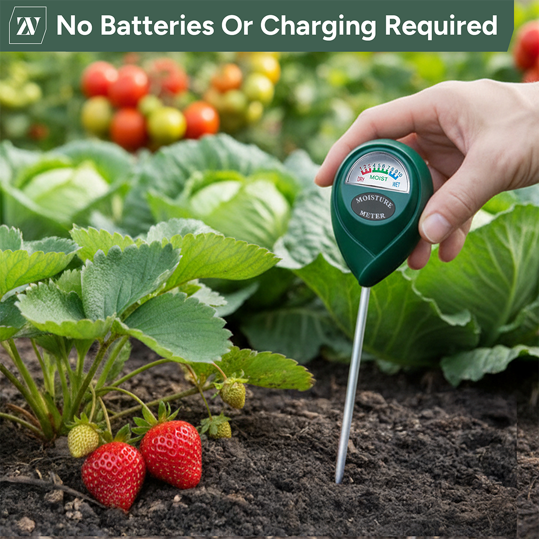 Zuvo Soil Moisture Meter for House Plants Garden Lawn and Pots