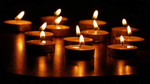 Zuvo Tea Light Candles 8 Hour Burn 100 Pack White Unscented 3.8x2.3cm