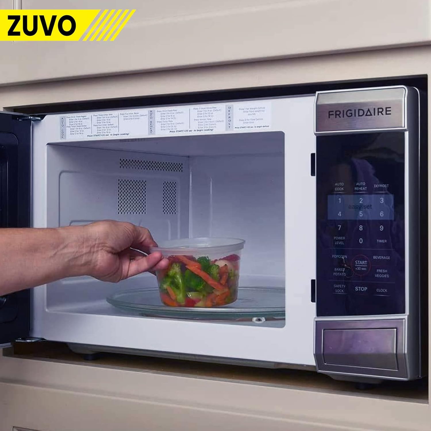 Zuvo Soup Containers 32oz 25 Pack Leakproof BPA Free Freezer Safe