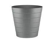 Zuvo Plastic Paper Bin 8L Shatter-Proof Wave Design, Grey