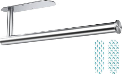 Zuvo Under Cabinet Kitchen Roll Holder – 30cm Stainless Steel Silver