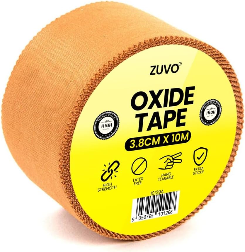 Heavy Duty Zinc Oxide Tape for Sports, Premium Sports Tape for Athletic Support, Durable Sport Tape for Injury Prevention and Physical Therapy, Professional Quality-Zuvo (1)