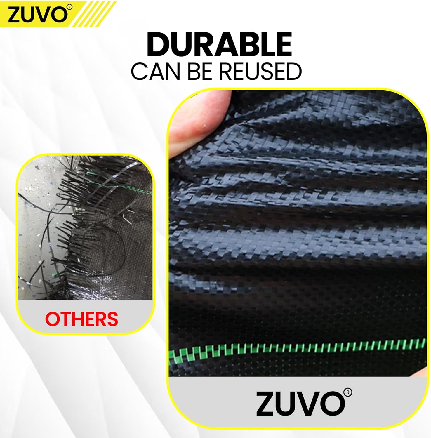 Zuvo Weed Membrane 2m x 20m Heavy Duty 110GSM UV Garden Landscape Fabric