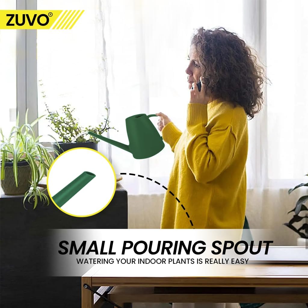 Zuvo Indoor Watering Can 1.8L Green Mini Watering Can for House Plants