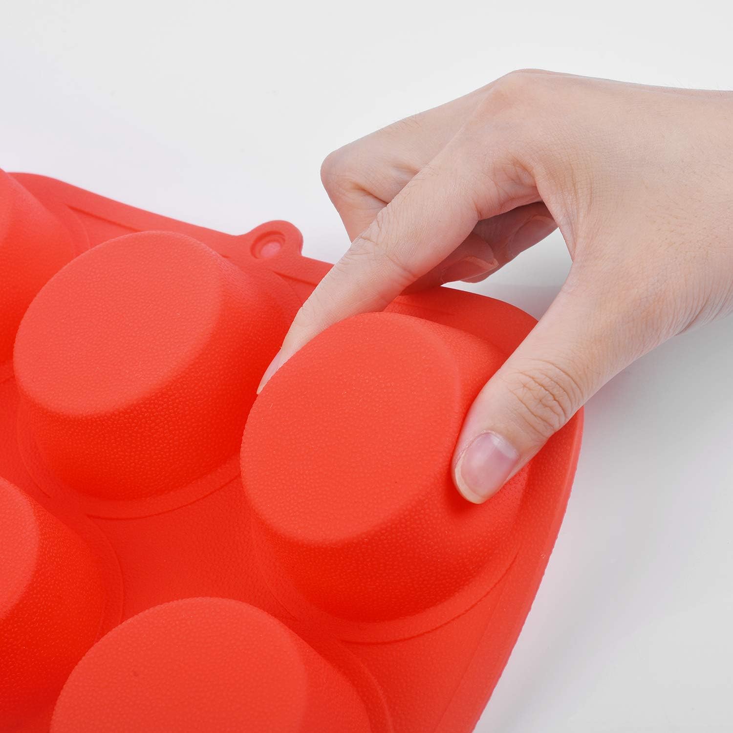 Zuvo Silicone Muffin Tray 12 Cup Non Stick Red Baking Mould 23x31cm