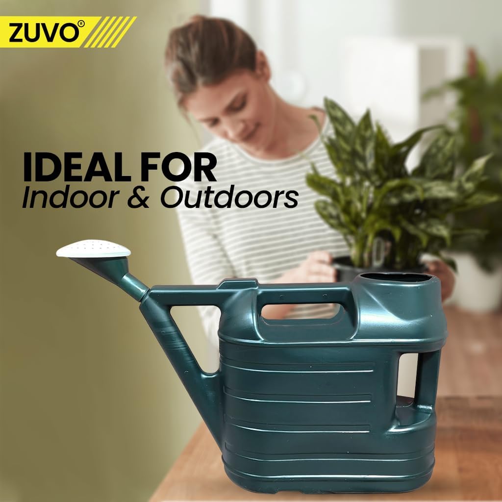 Zuvo Watering Can 6.5L Lightweight Green Garden Watering Can for Plants