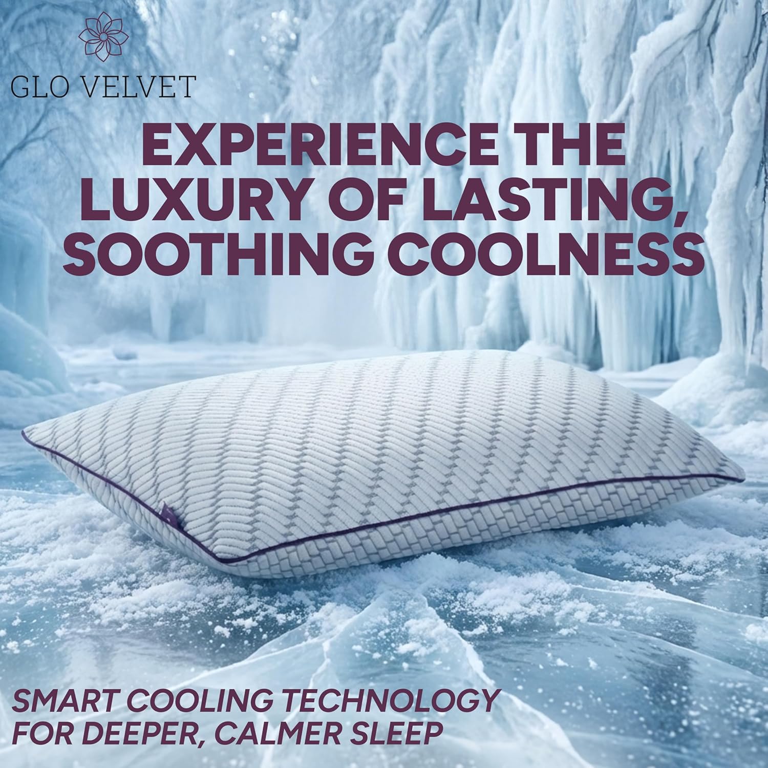 Adjustable Shredded Memory Foam Pillow for Neck & Shoulder Support | Customisable Height & Firmness for Side & Back Sleepers | Comfortable Support Pillow (1 Pack)