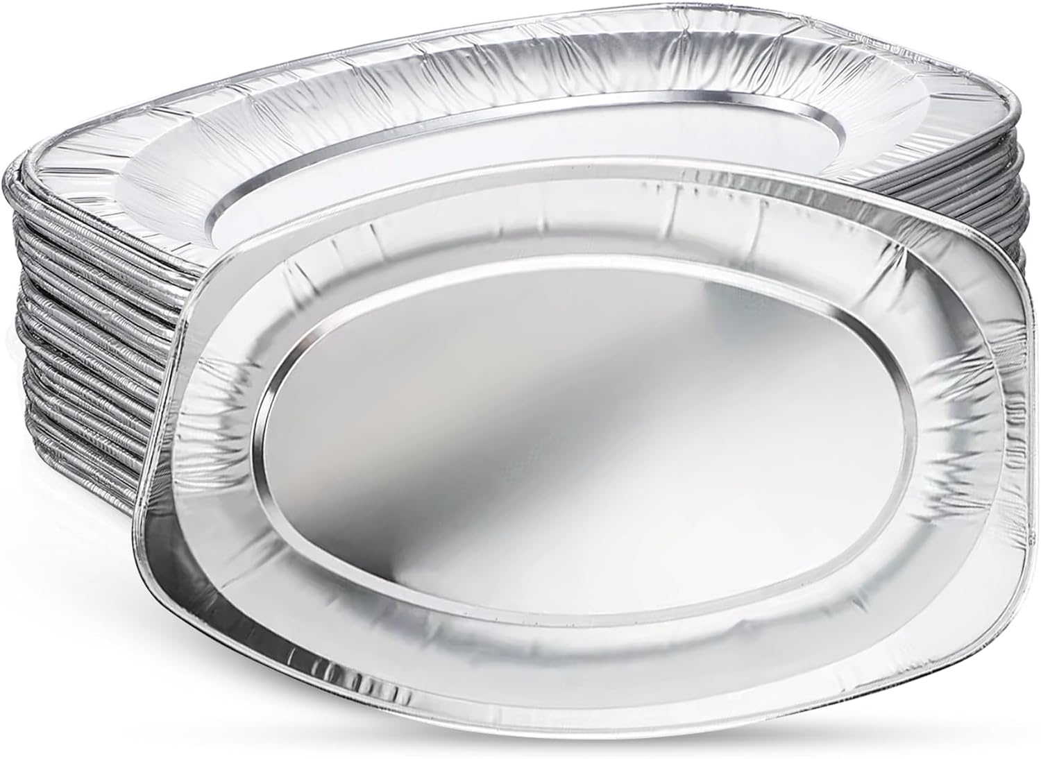 Zuvo Aluminium Serving Platters 20 Pack 35x23cm Oven & Freezer Safe