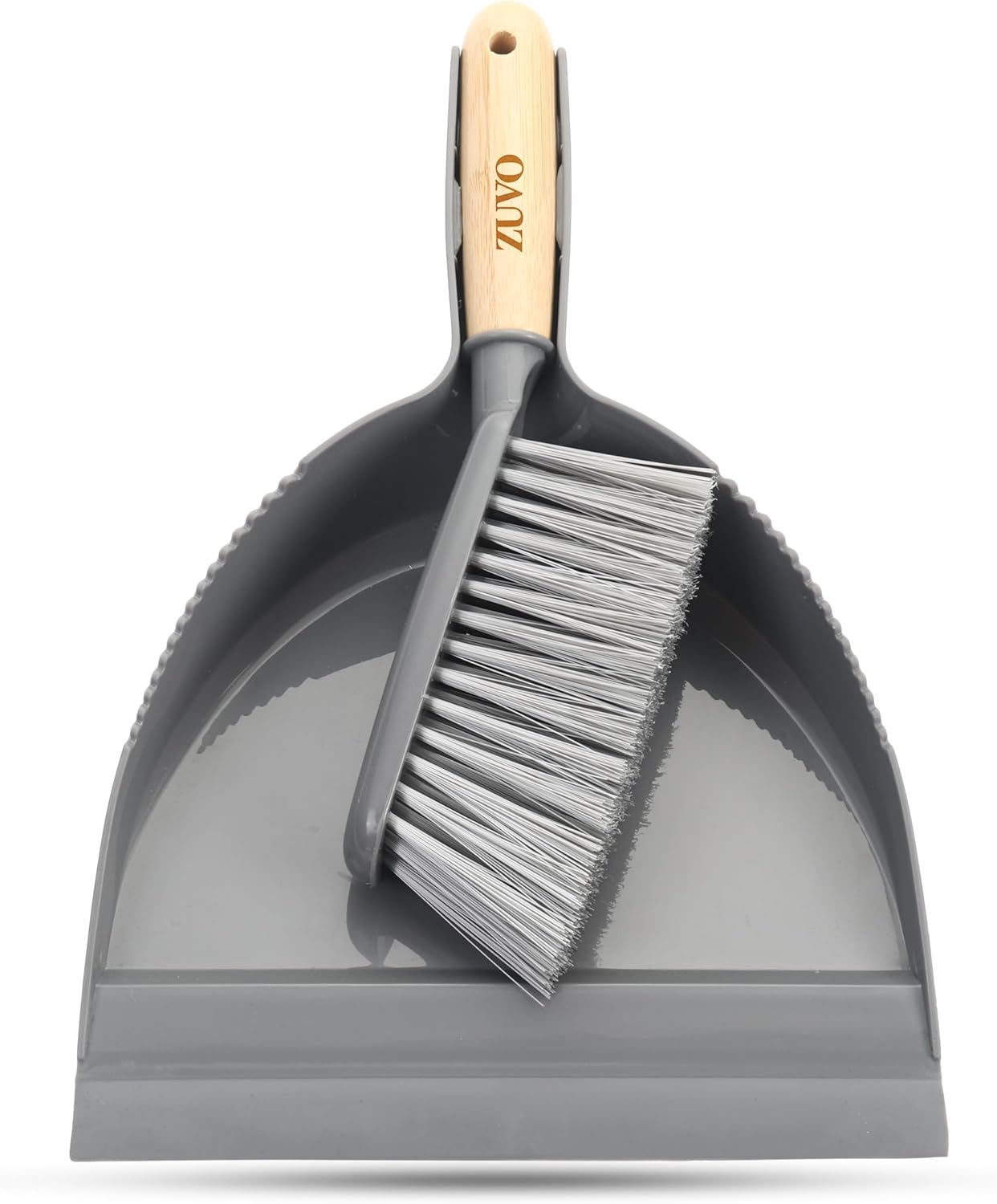 Zuvo Long Handle Dustpan and Brush Set Indoor Outdoor Sweeping Tool