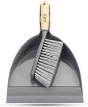 Zuvo Long Handle Dustpan and Brush Set Indoor Outdoor Sweeping Tool