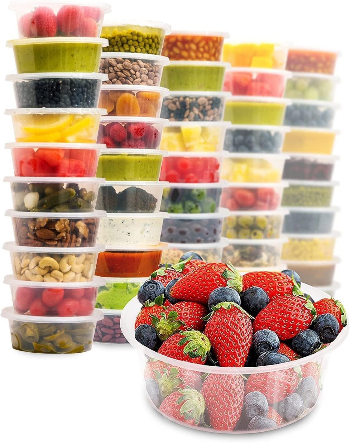 Zuvo Soup Containers 16oz 24 Pack Leakproof Microwave & Freezer Safe