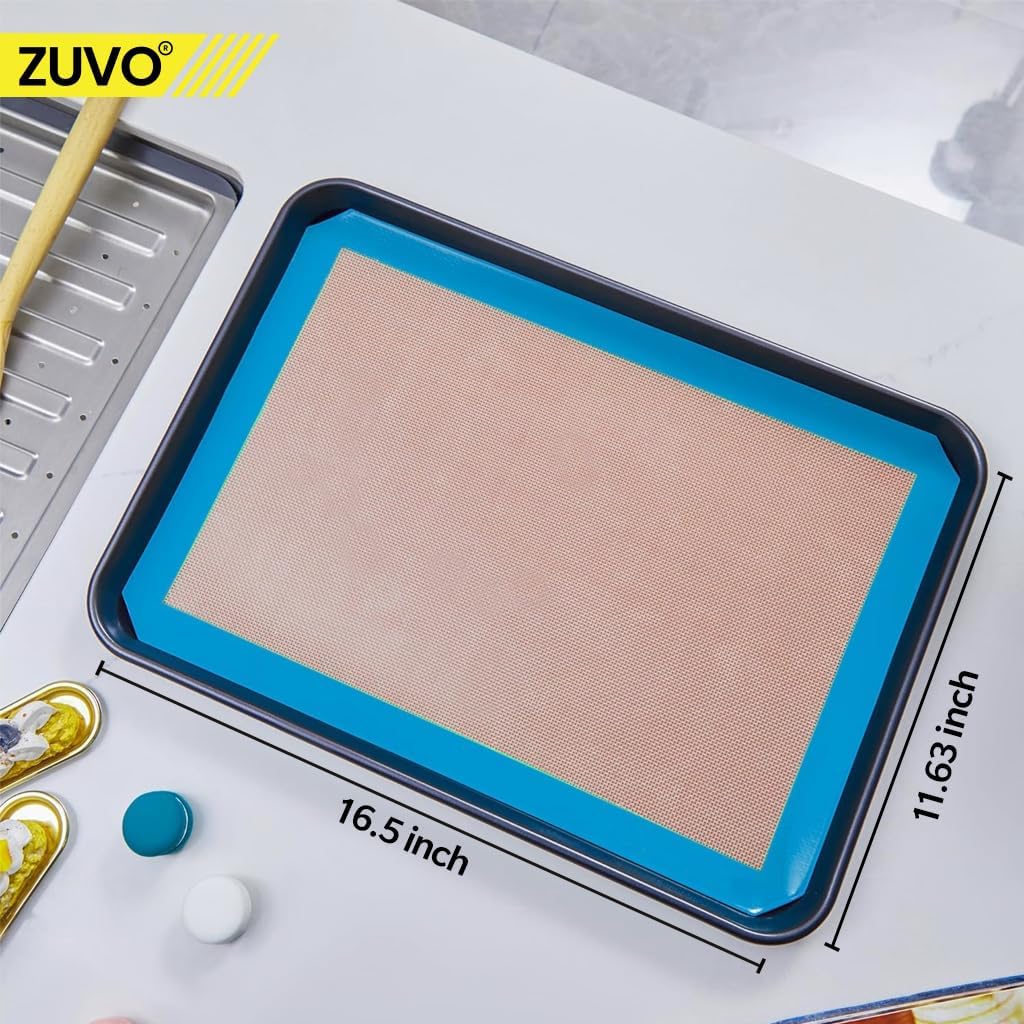 Zuvo Silicone Baking Mat Heavy Duty Liners, Multicolor