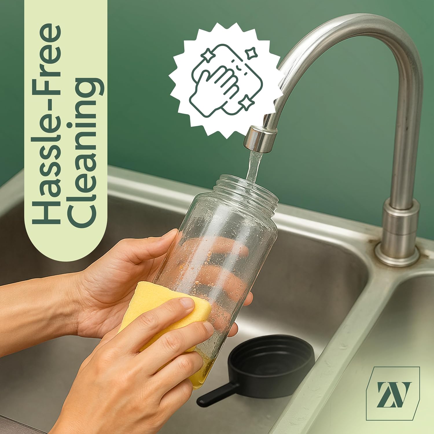 Zuvo Oil Dispenser & Spray Bottle 470ml – 2 in 1 Refillable for Cooking
