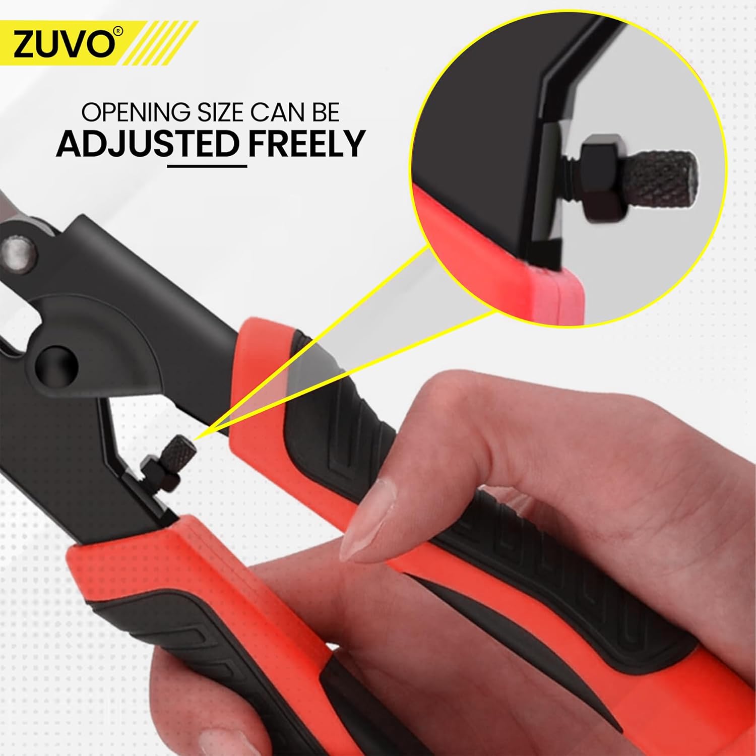 Zuvo 8in Heavy Duty Bolt Cutter Professional Cable and Wire Cutting Tool