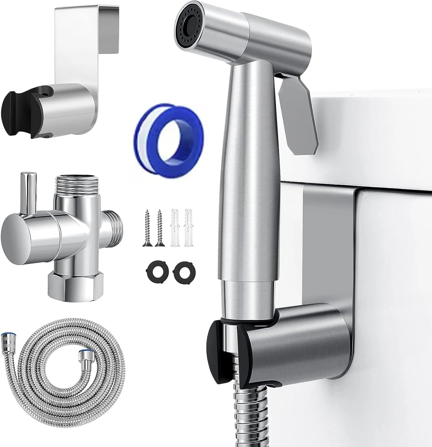 Zuvo 304 Stainless Steel Handheld Bidet Sprayer 1.5M Hose