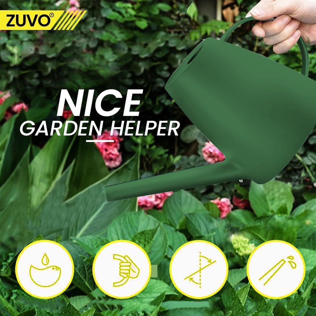 Zuvo Indoor Watering Can 1.8L Green Mini Watering Can for House Plants