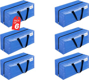 Zuvo Extra Large Moving & Storage Bags 6 Pack Waterproof with Zips 73x36x36