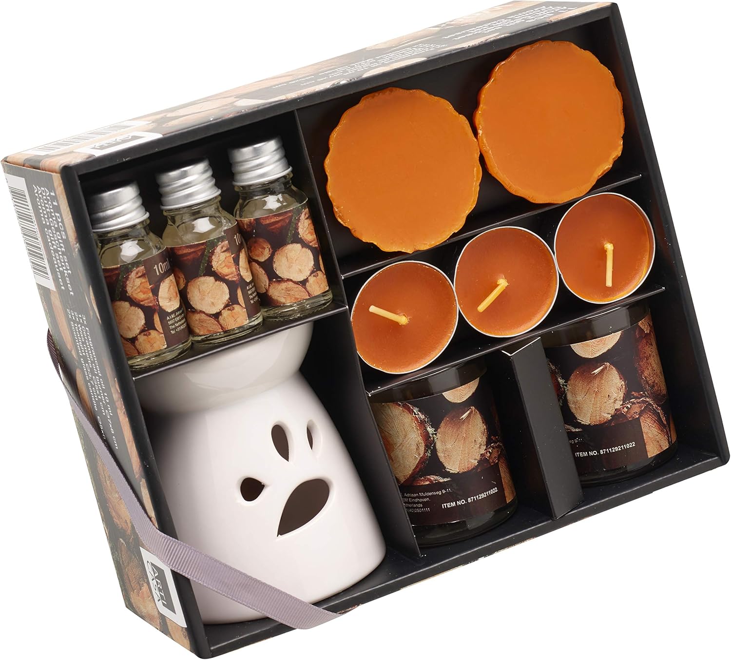 Zuvo Scented Candle Gift Set 11 Piece Wood Scent for All Special Occasions