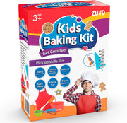 Zuvo Children's Multicolour Baking and Cooking Kit Set of 29 Pieces | Made of Durable BPA Free Food Grade Materials | Dishwasher Safe and Silicone Tested Multi-Shape Kit for Children and Adult