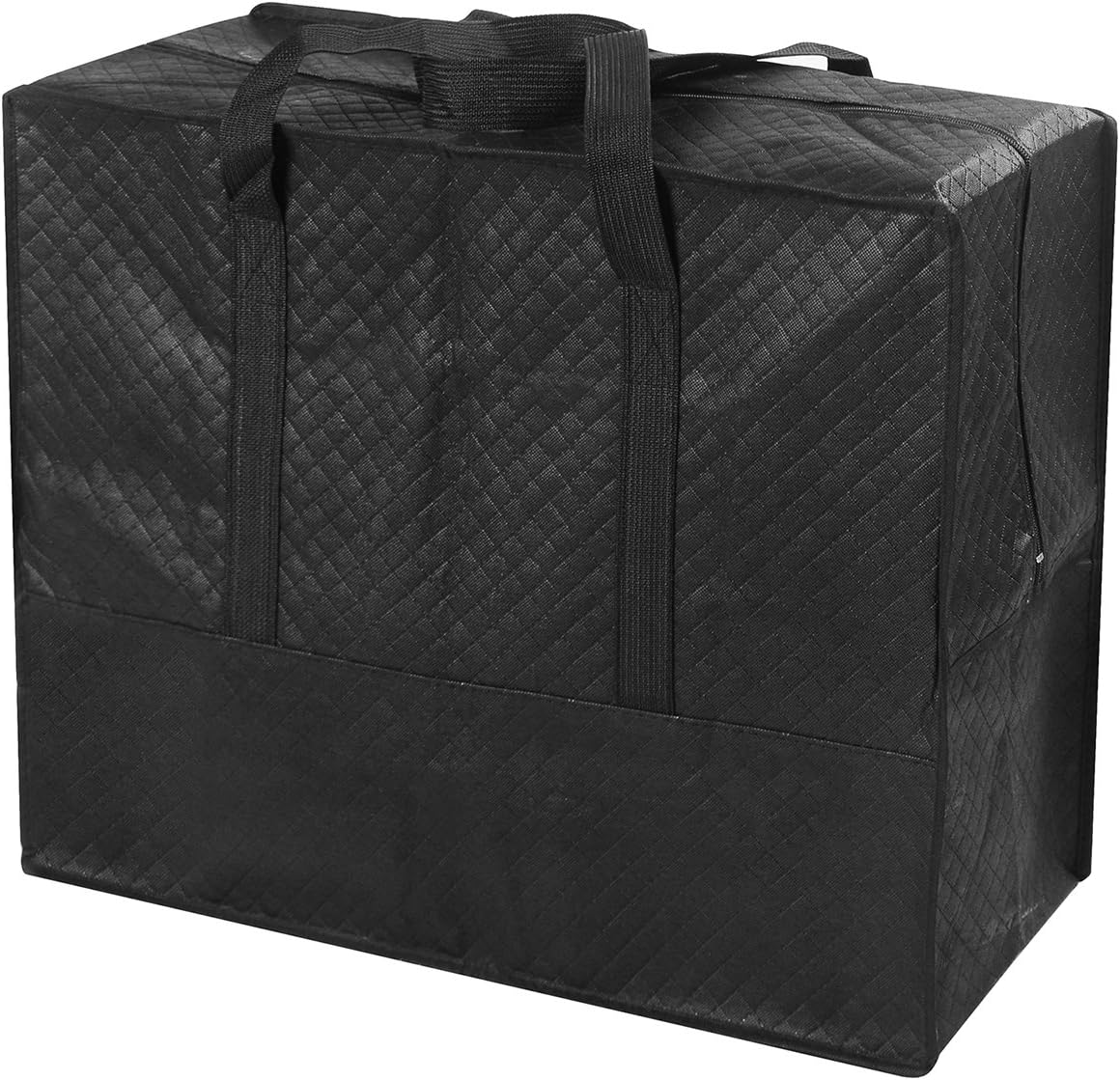 Zuvo Large Handy Storage Bag with Web Handle, Waterproof 600D Oxford Fabric Jumbo Bag 60L | Strong Reusable Bags Perfect for Under bed Storage, Blankets, Duvet, Laundry, Shopping, Moving (1)