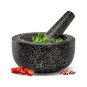 Zuvo Pestle and Mortar Set – Solid Natural Stone Durable Kitchen Grinder