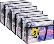 Zuvo Laundry Storage Bags Pack of 5, XL (46x23x38 cm)