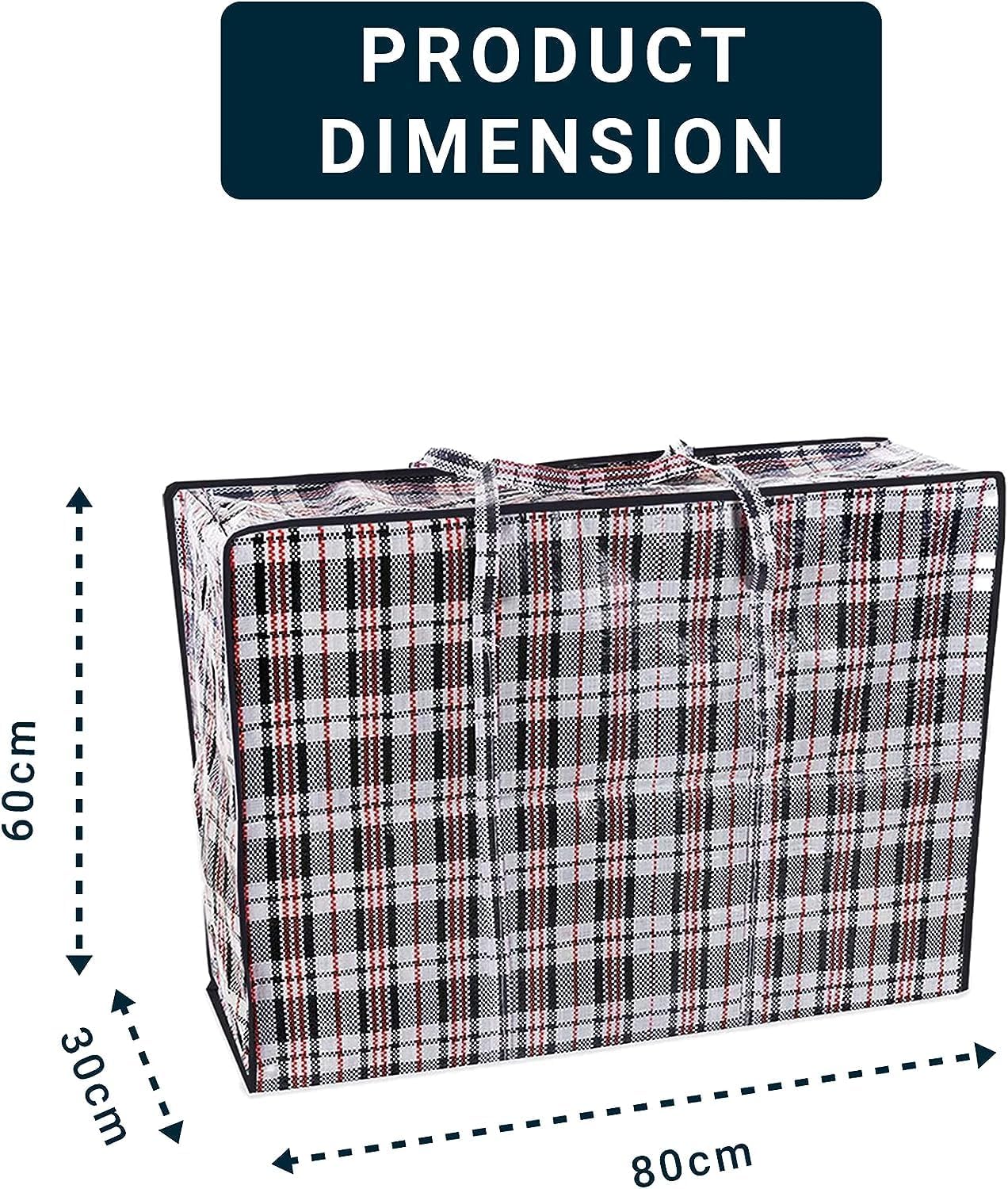 Zuvo Extra Large Laundry & Storage Bags 5 Pack Waterproof with Zips