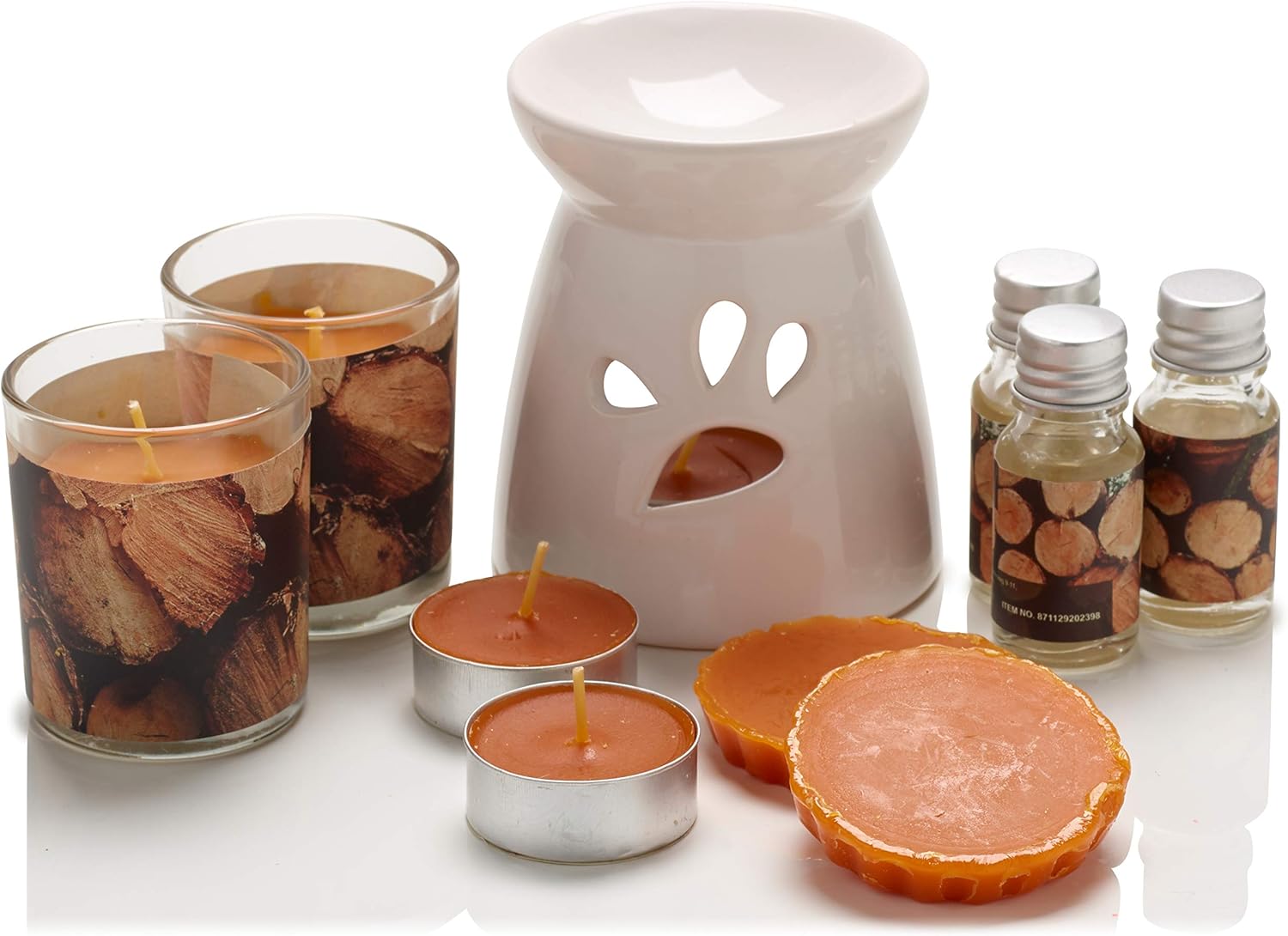 Zuvo Scented Candle Gift Set 11 Piece Wood Scent for All Special Occasions