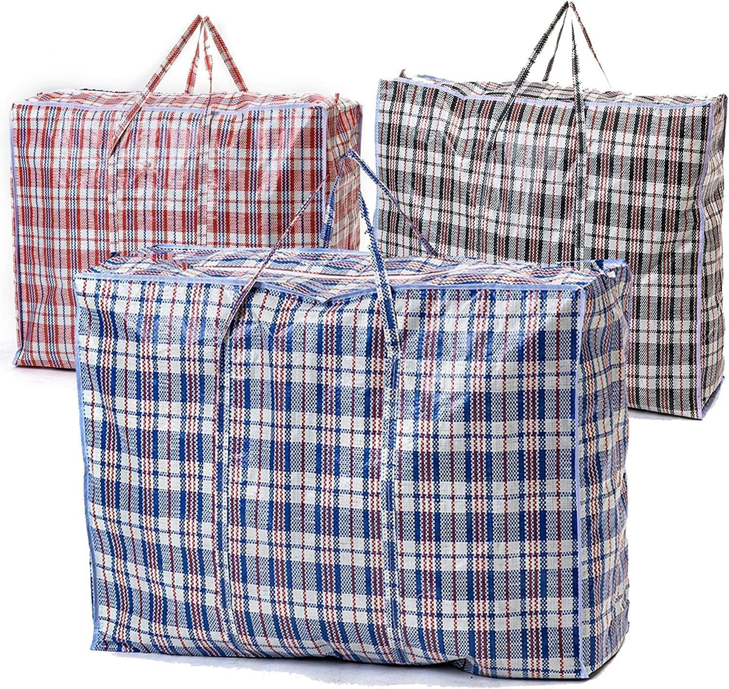 Zuvo Extra Large Laundry & Storage Bags 5 Pack Waterproof with Zips