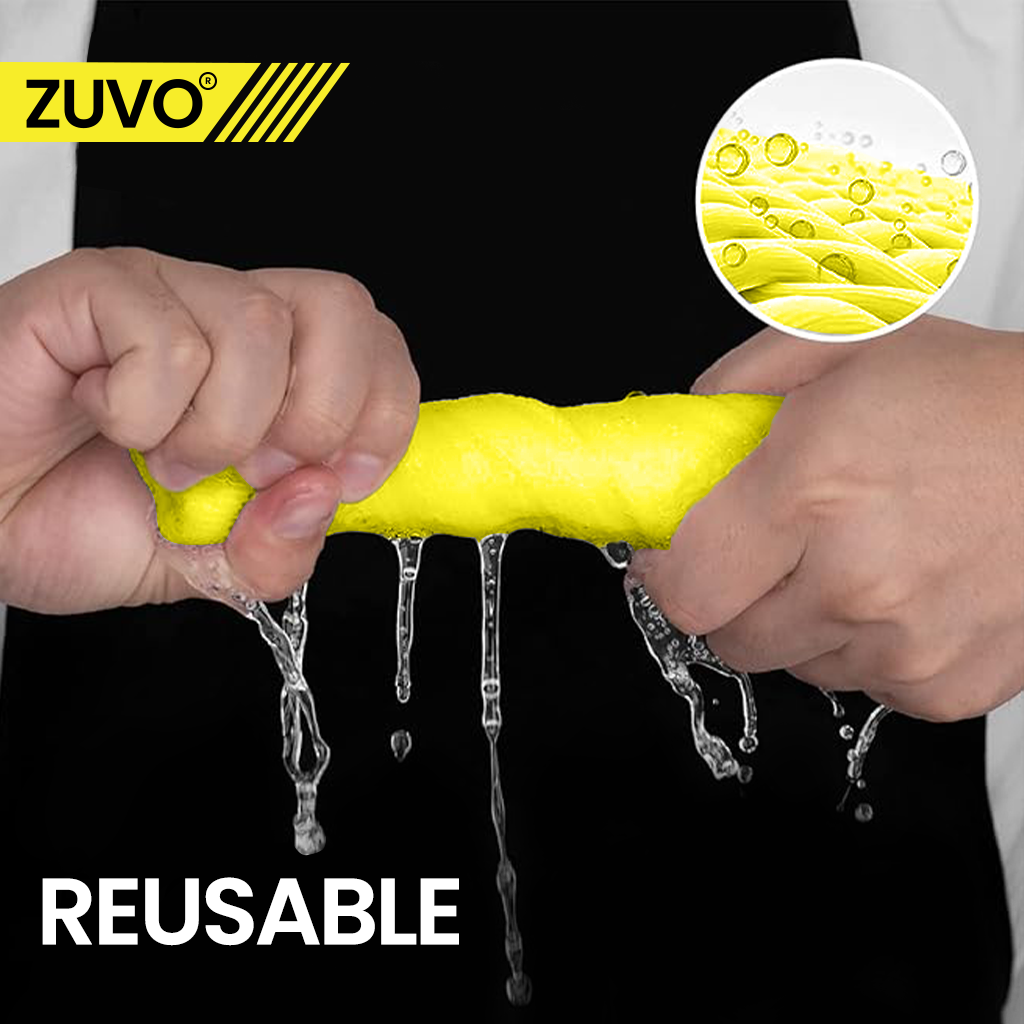 Zuvo Microfiber Cloth for Daily Cleaning - Pack of 12-32 x 32 cm - Multi Purpose Microfiber Cleaning Cloth Kithcen, Car, Glass - Yellow