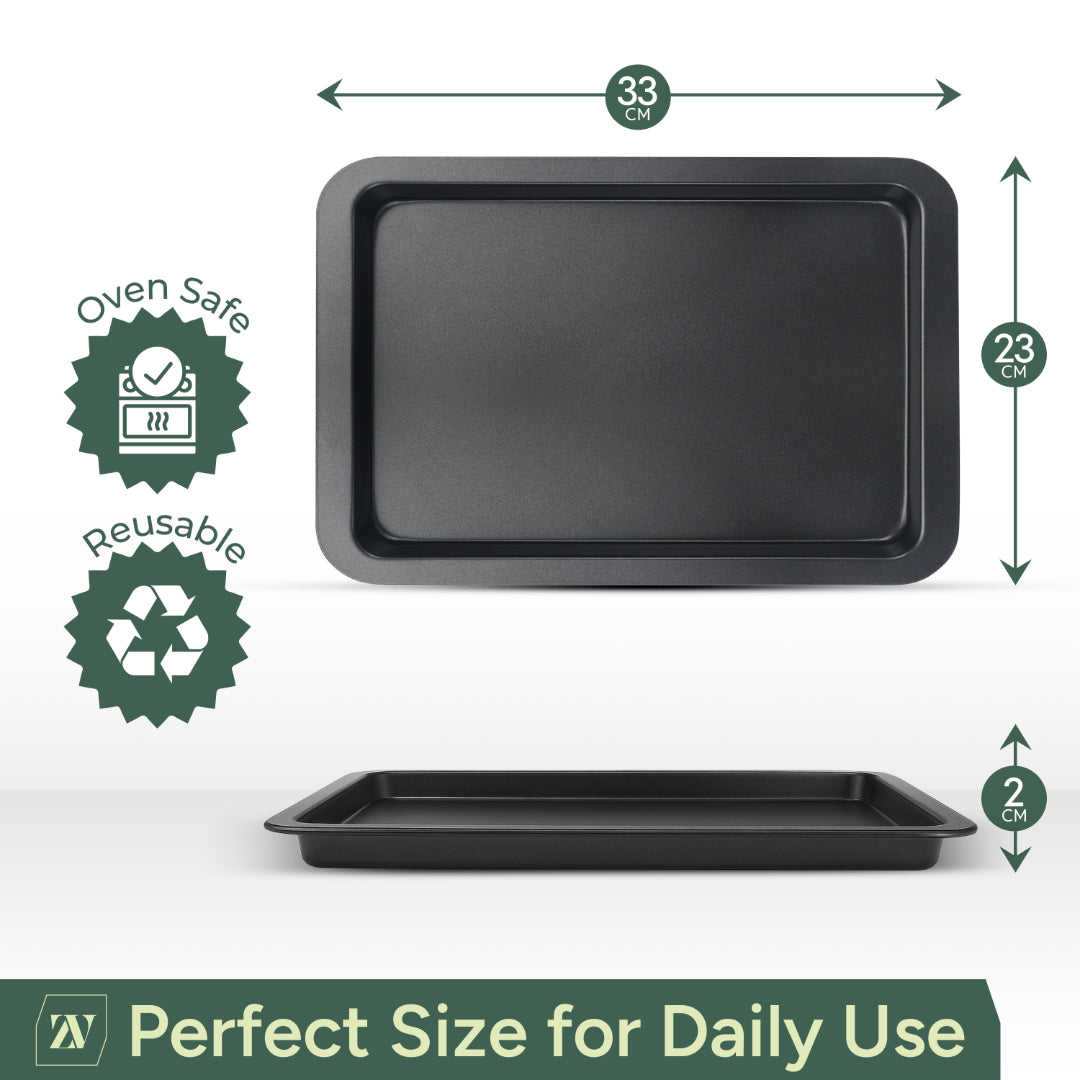 Zuvo Baking Trays (3 Pack)  – 32cm Oven Trays for Baking